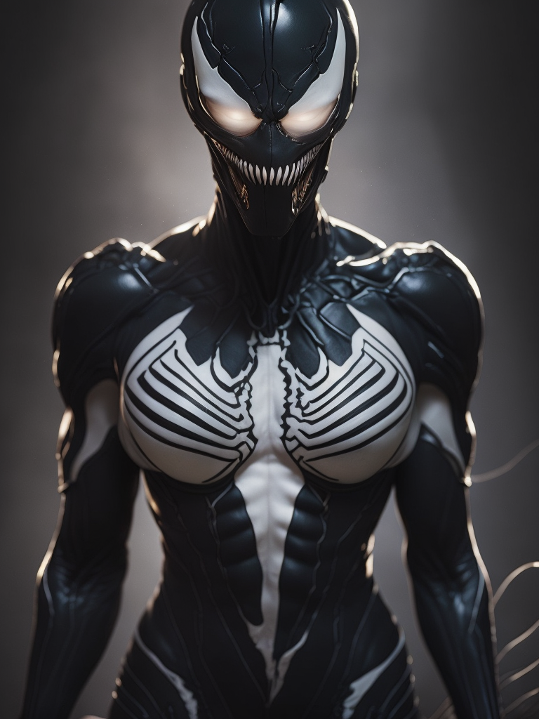masterpiece, best quality, CG, wallpaper, HDR, high quality, high-definition, extremely detailed, venom,