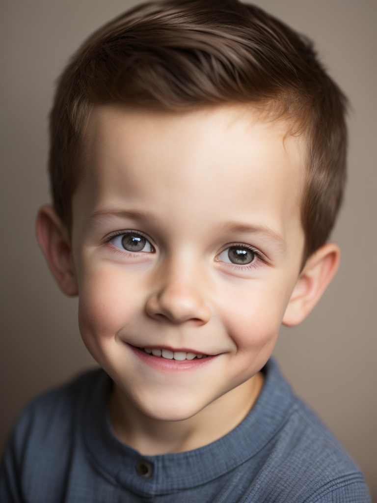 portrait of Tom Holland as a kid, 6 month old, happy emotions on his face