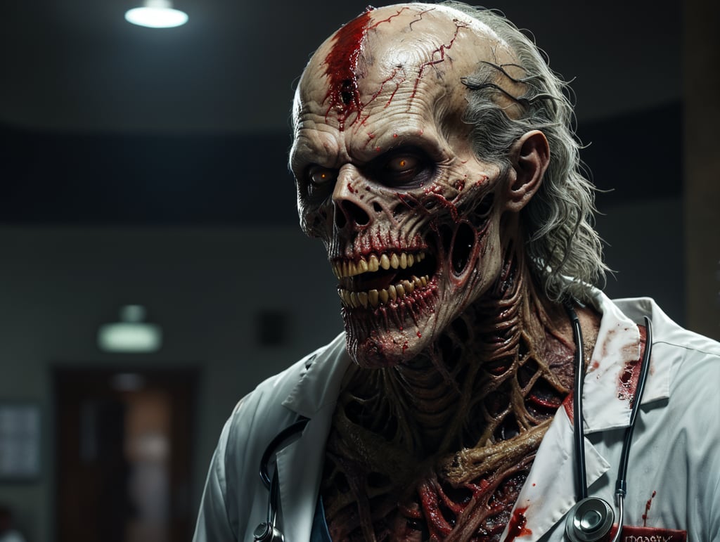 creepy death dark dead doctor hospital monster zombie blood