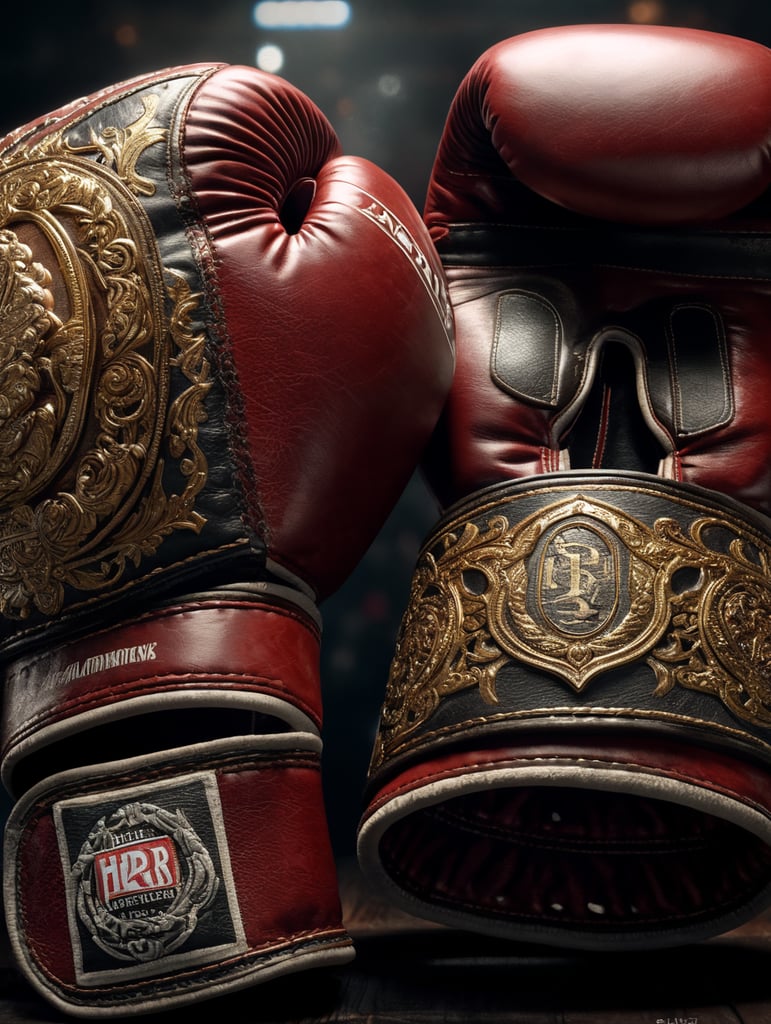 boxing glvoes with strap