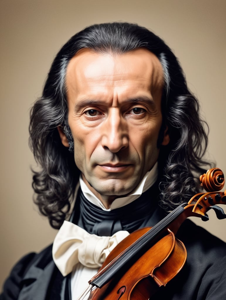 Photo Portrait Niccolò Paganini, Paganini in real life