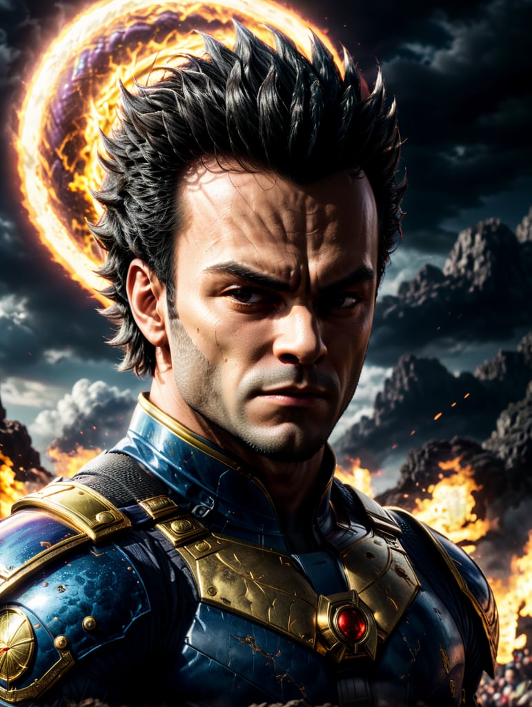 Vegeta, Vegeta is the last prince of the Saiyan warrior people, and the fourth generation of the Saiyan royal bloodline to bear his namesake, Dragon Ball