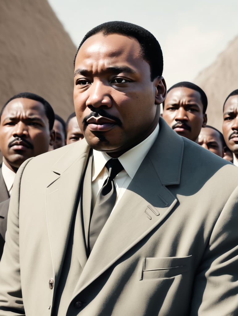 Wojak meme as martin luther king