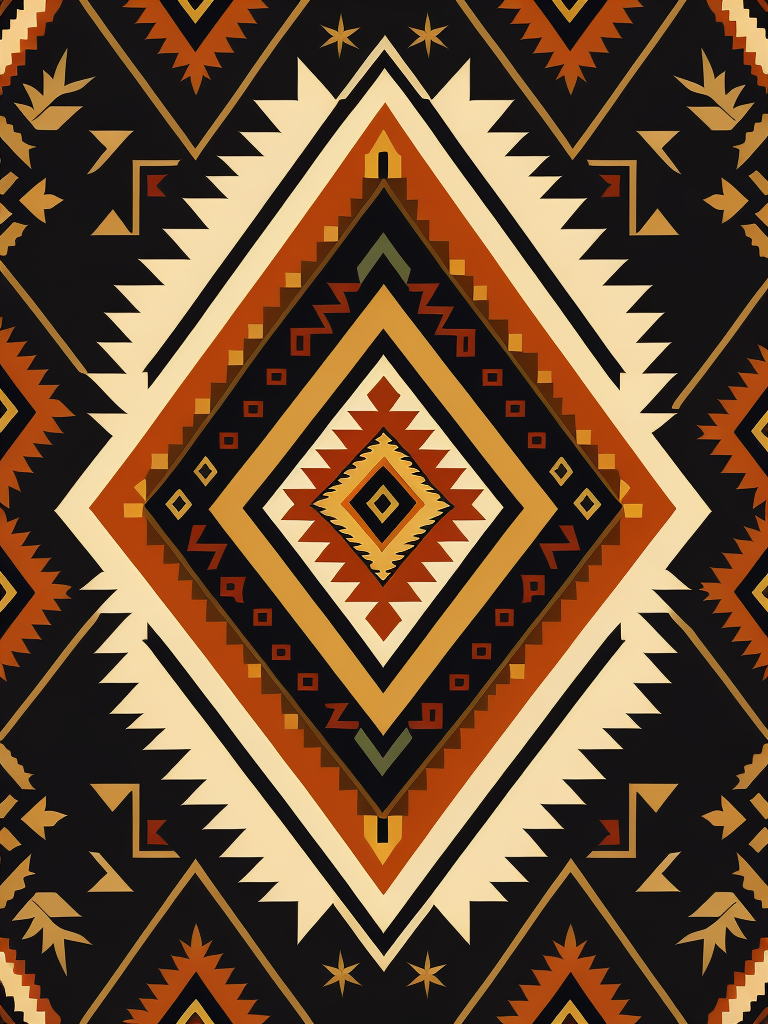 native american pattern, flat