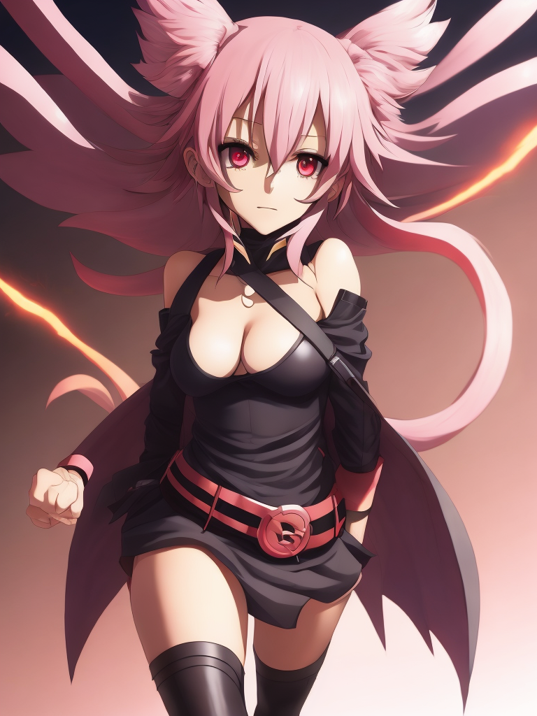 demon girl anime Mina ‘Pinky’ Ashido