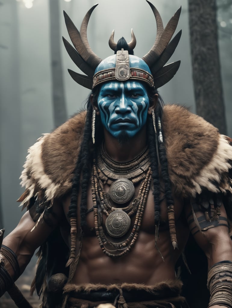 The influence of shamans in war writes the story of a supernatural power, touched by courage and wisdom.Remember, the war is won not only with swords, but also with the strength deep within the heart. 8K, Cinematic, Hyper realistic, High Resulution