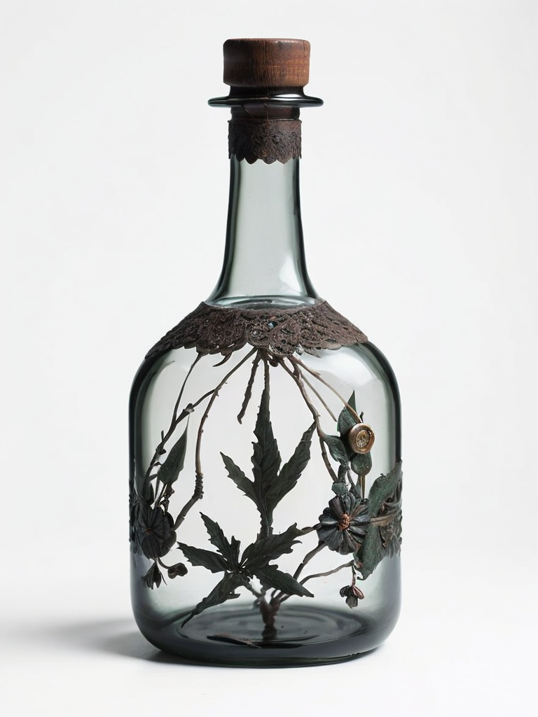 glass antique bottle