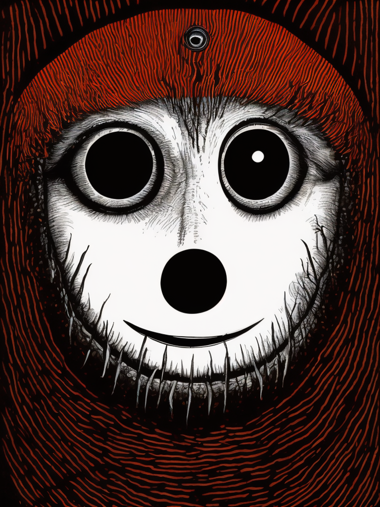 eternal cyclop monster by junji ito , stanley donwood , Beksinski