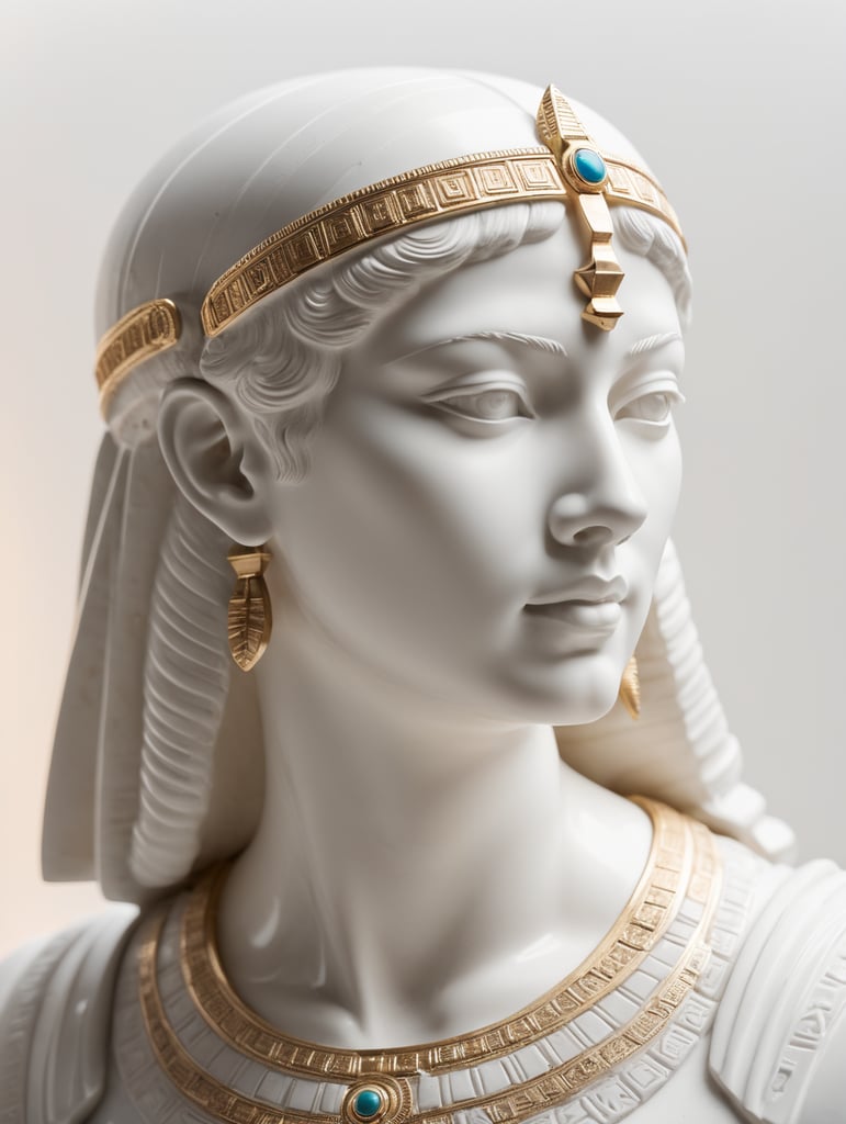 Cleopatra marble statue