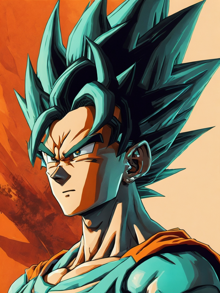 Goku Mid - Dragon Ball Z Characters Drawing