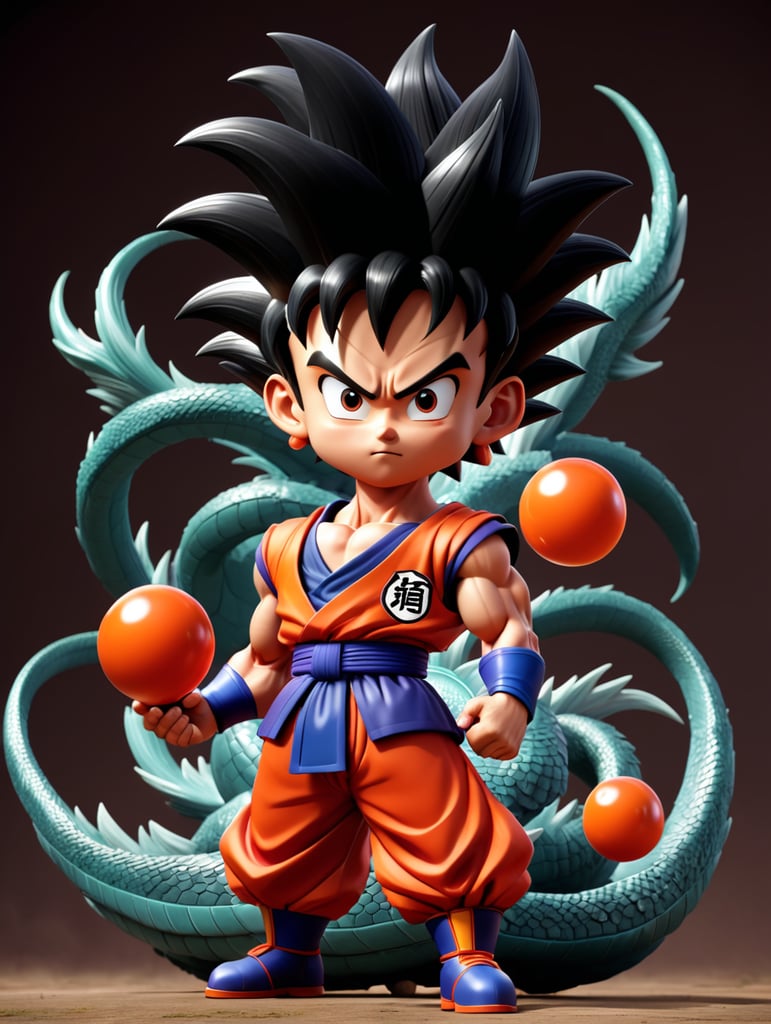 Generate dragon ball characters with powerful forms