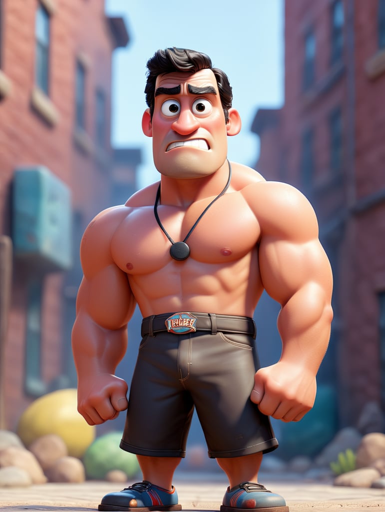 Rocky Balboa em pé de frete para camera