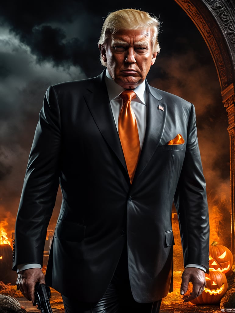 Donald Trump as the Bad guy in a James Bond movie, Halloween Costume