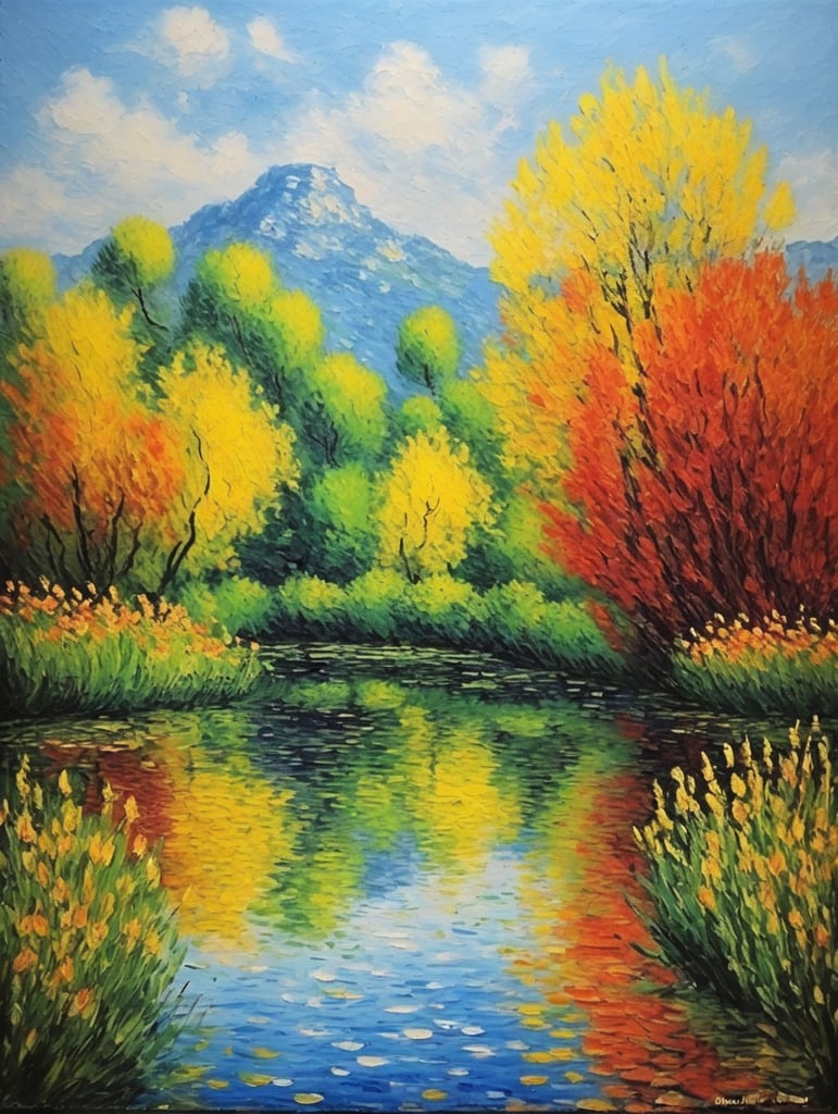 A painting in the style of Claude Monet.