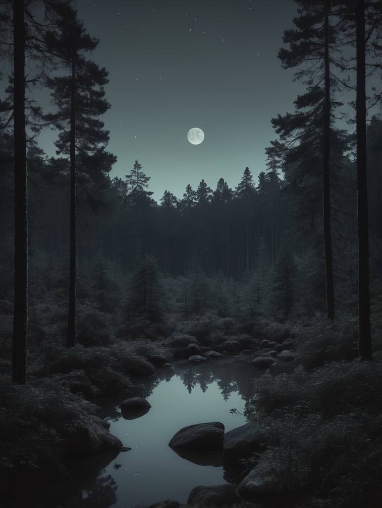 Forest at night