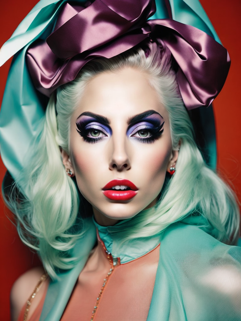 Portrait of lady Gaga, Photography, style of Miles Aldridge