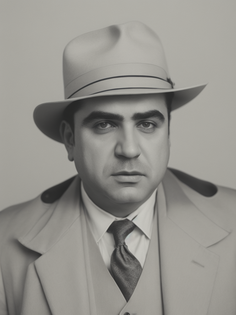 Al Capone American gangster, rare photo