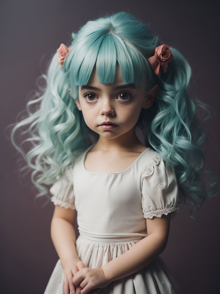 Melanie Martinez as a very cute anime character, 3D, toy