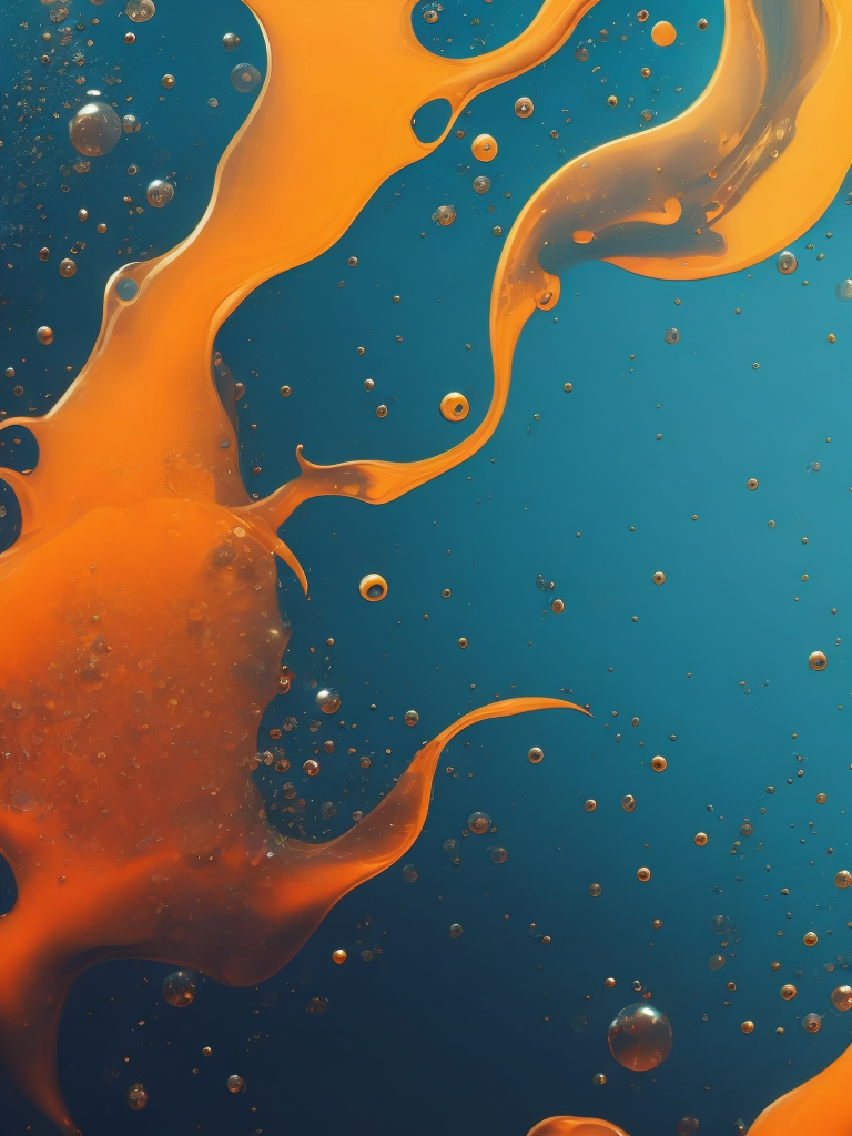 Texture of blue liquid with bubbles, pattern, background, top view, organic texture, seamless texture, rich colors, gradation of blue colors, macro photo, cluster of bubbles