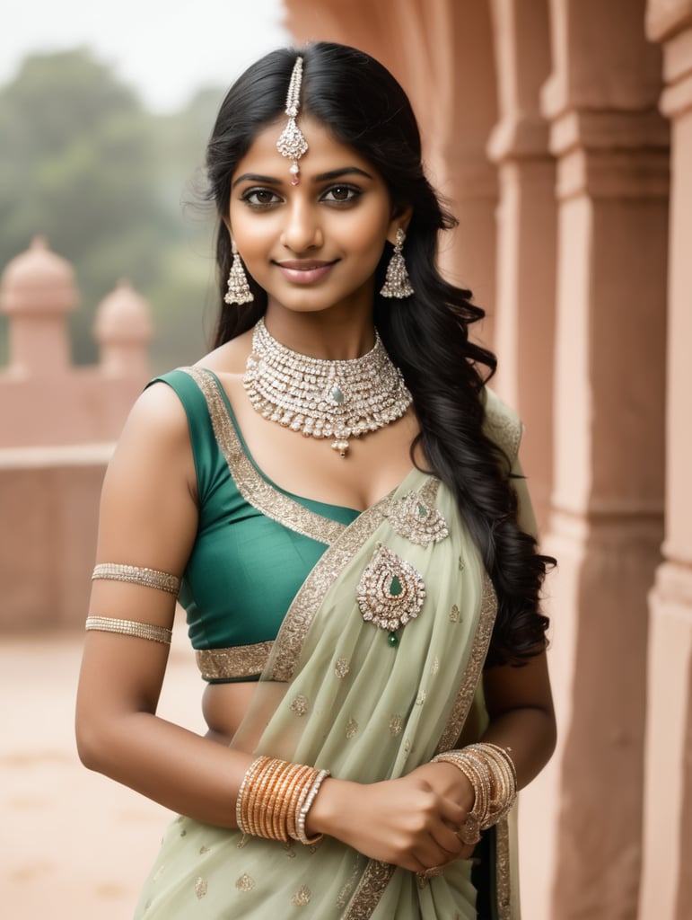 Indian Girl possing for diaMOND jewelry