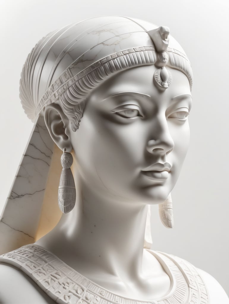 Cleopatra marble statue