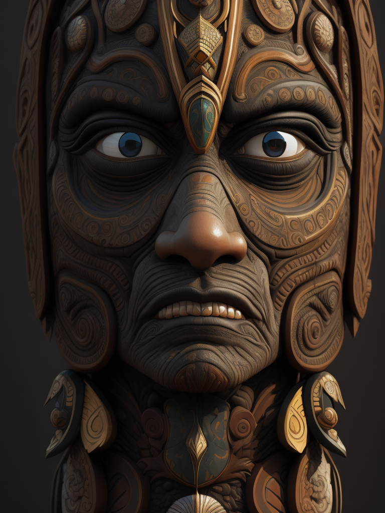 maori totem pole