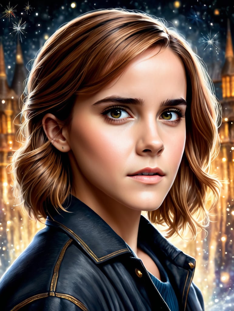 Portrait of Emma Watson, Harry Potter