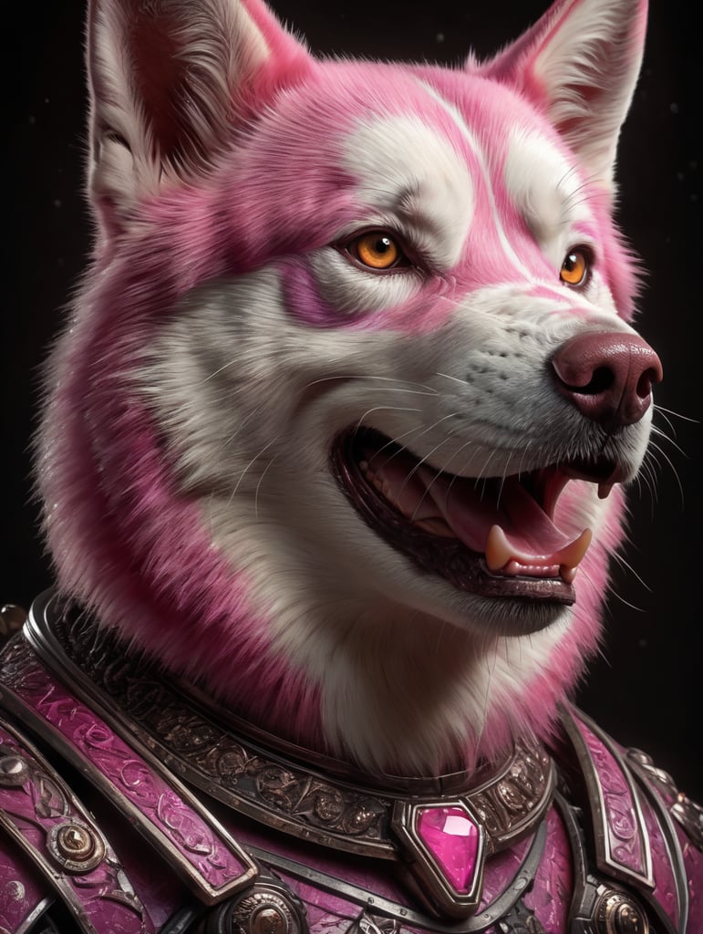 pink husky