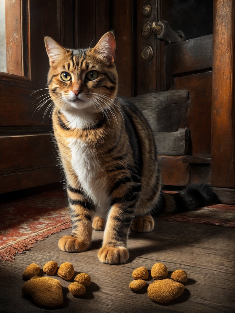 2 patas de gato juguetón estiradas en vectores