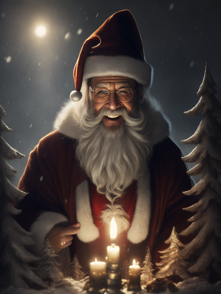 Santa Claus smiling