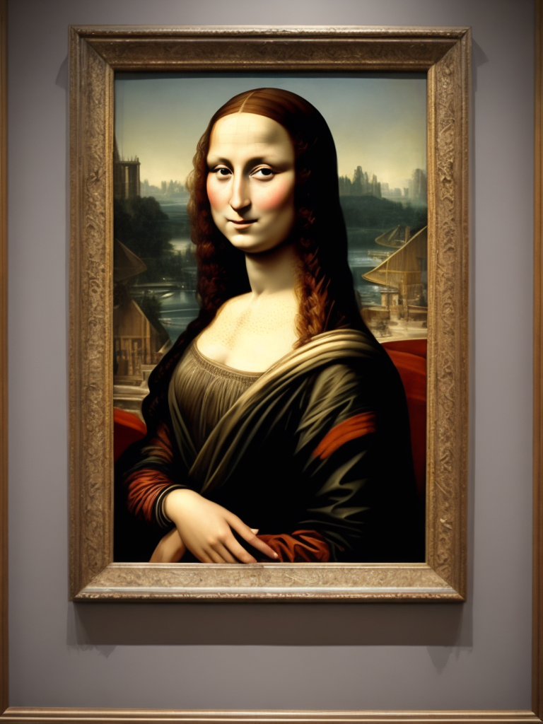 Mona Lisa Leonardo da Vinci, original art