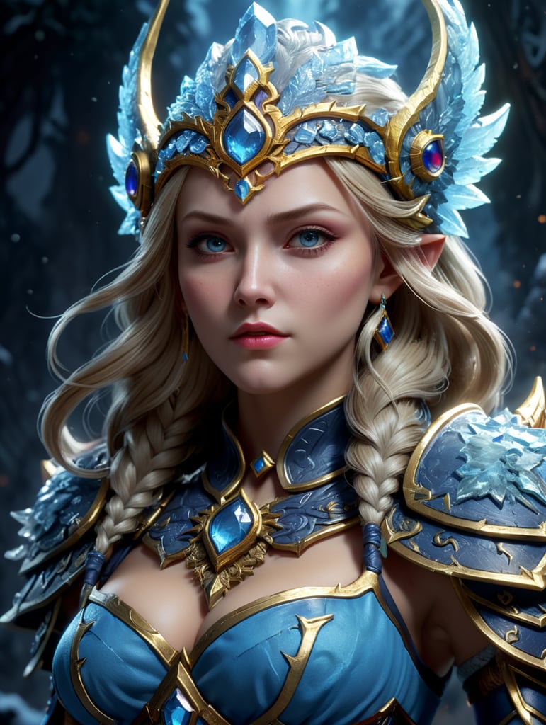 A hero from dota 2. Crystal Maiden