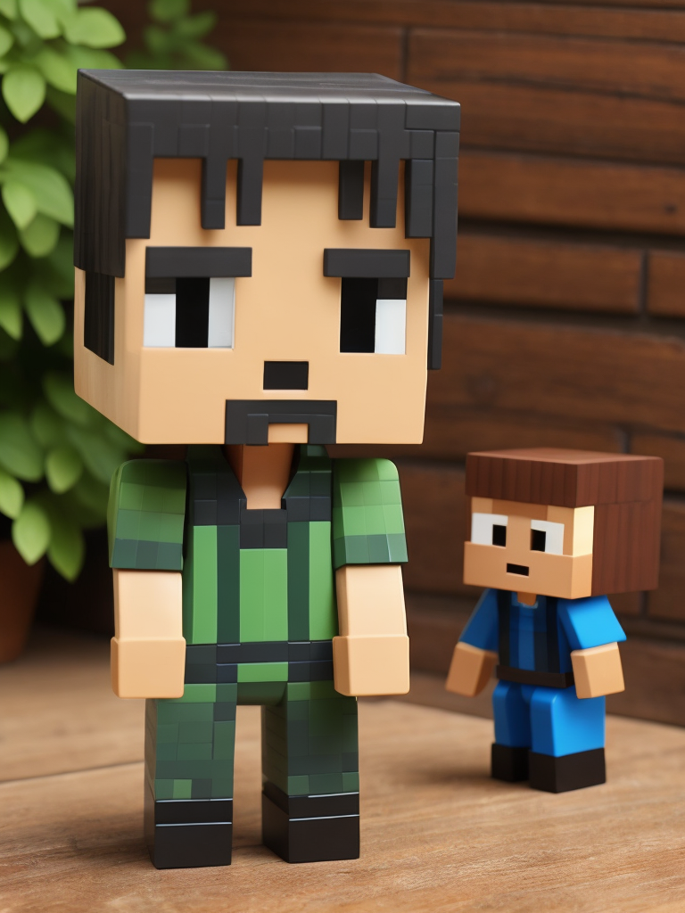 Minecraft funko pop plastic toy