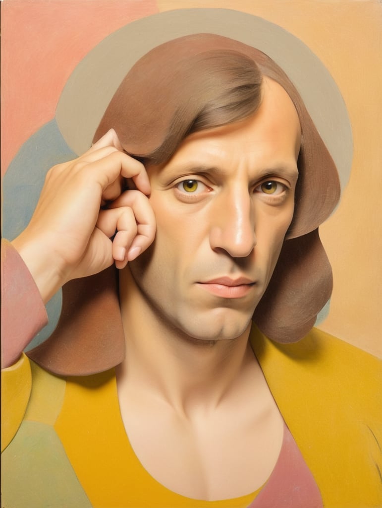 self-portrait pf Pablo Picasso, Cubism