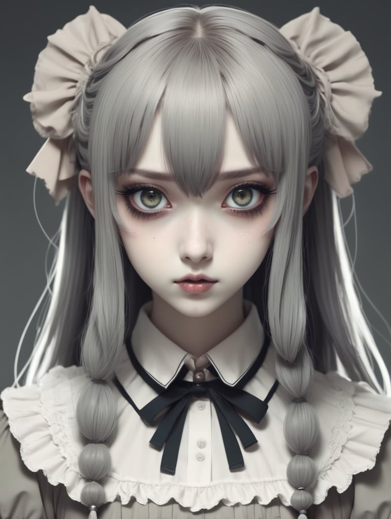 anime creepy girl