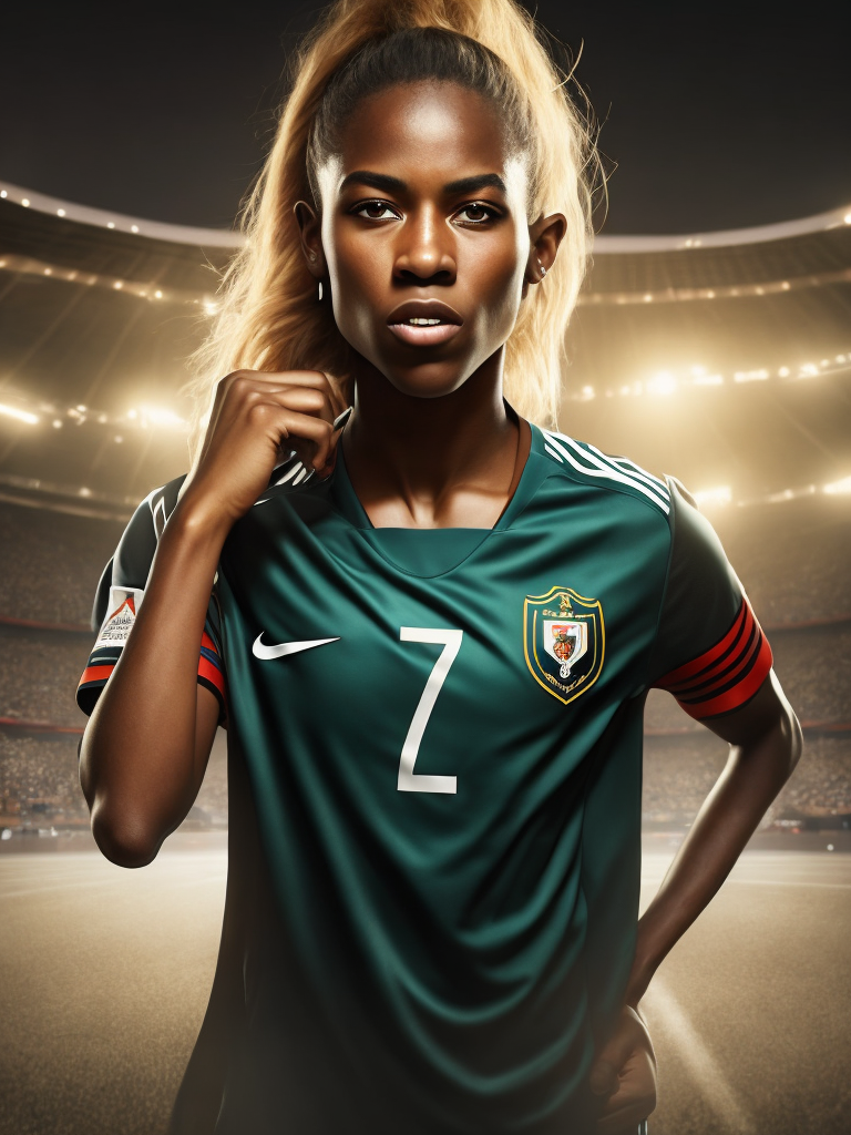 Epic Portrait of a Women Soccer Player, Fifa Women's World Cup, South Africa