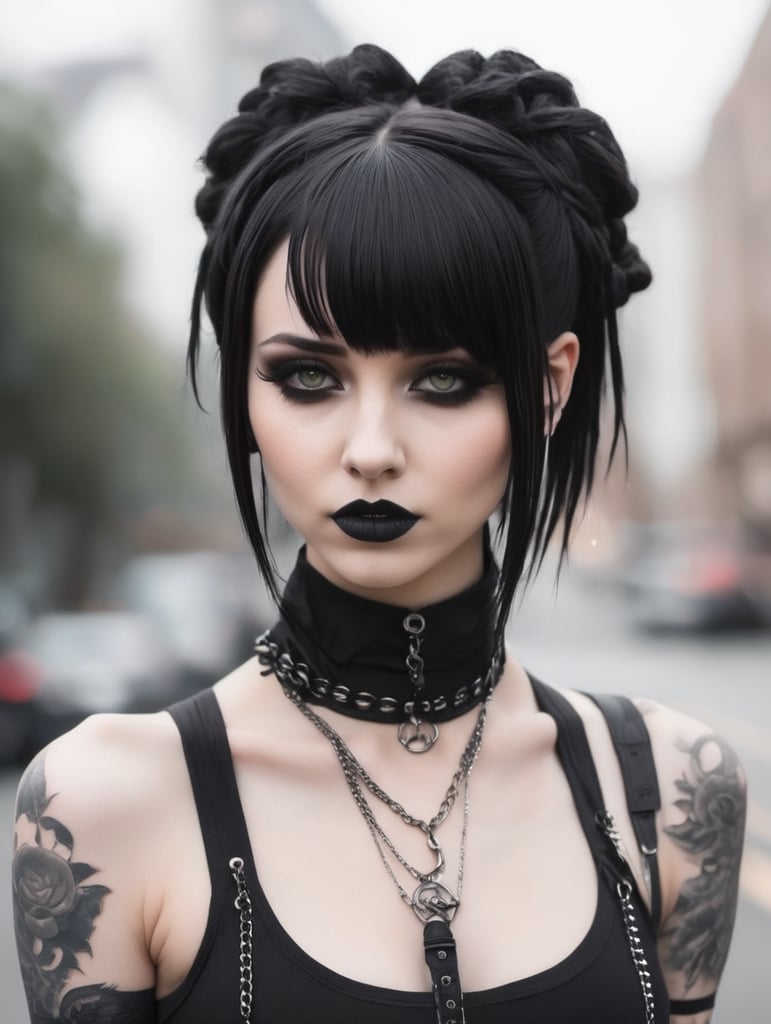 Fit goth girl