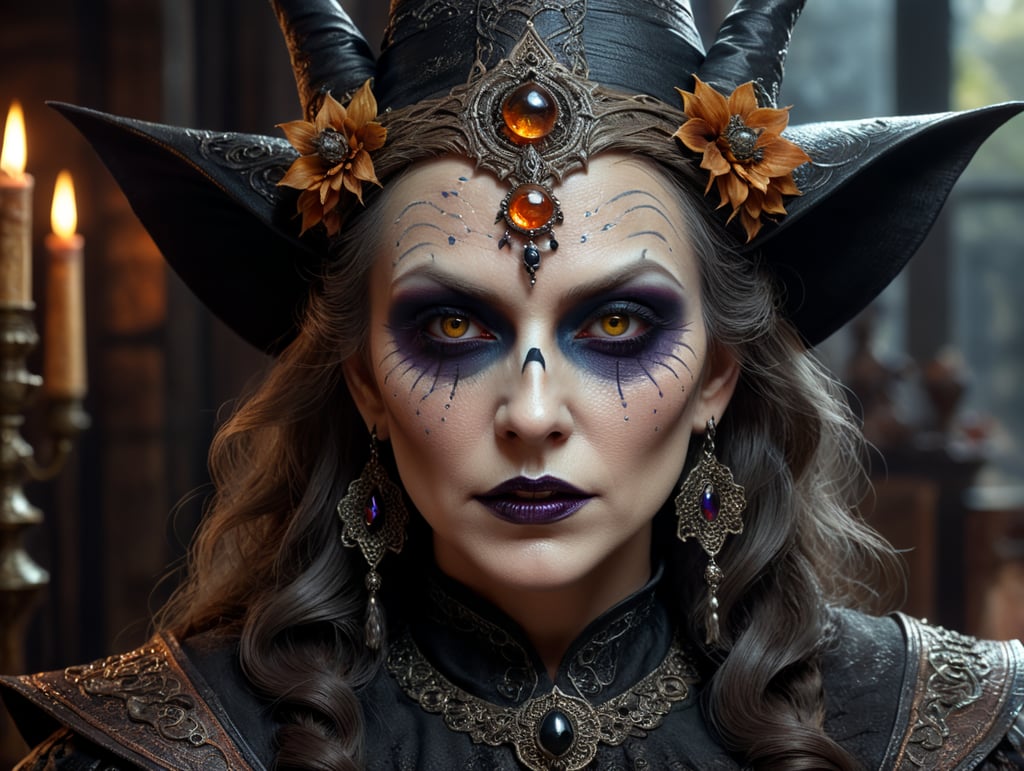 необычный макияж ведьмы