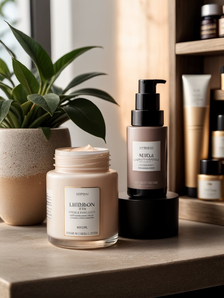 product bench, high detail, cosmetic