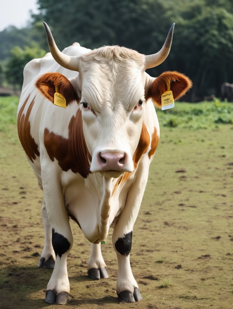 Th cow So big and body is perfect at farm