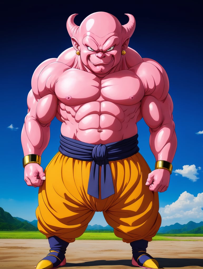 Majin Buu, anime style 2D