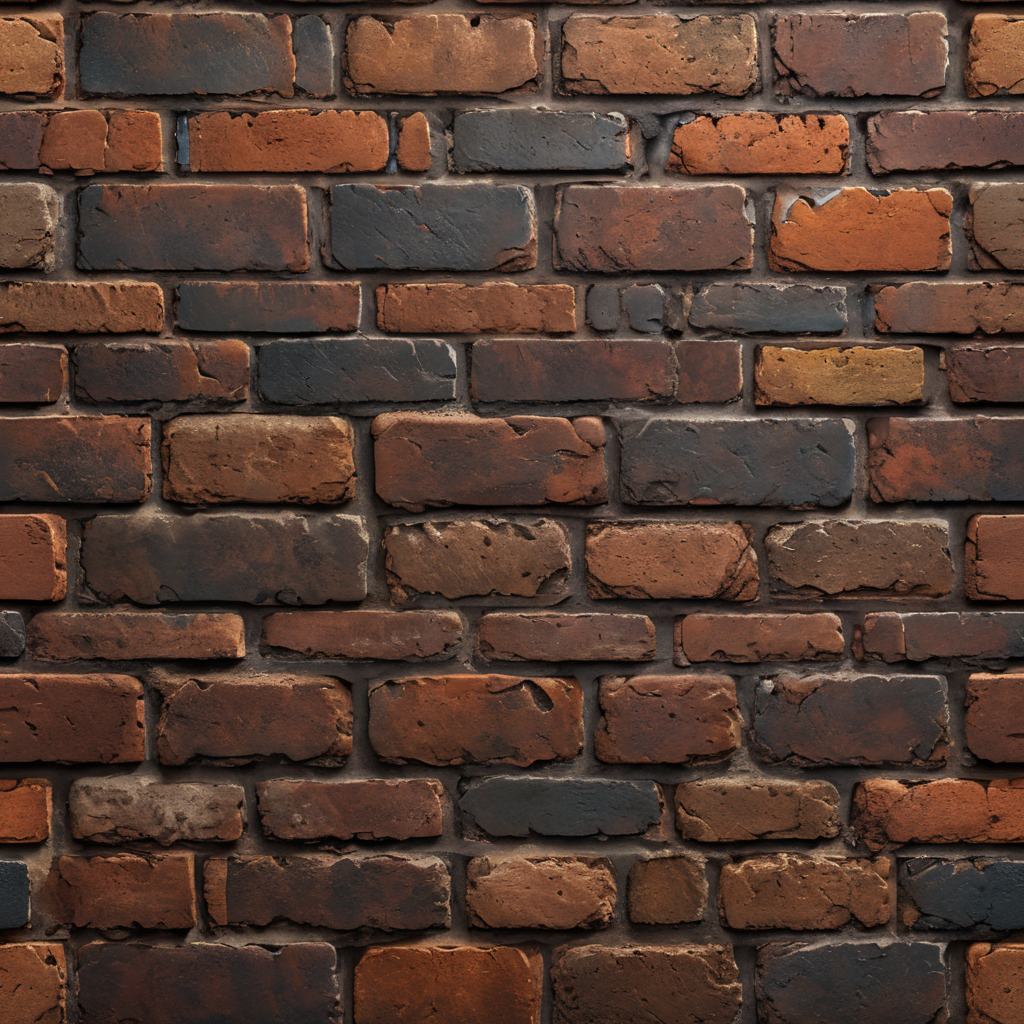 Old Brown brick texture, seamless