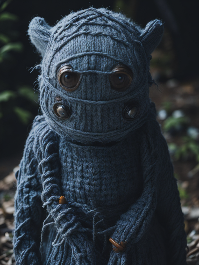 knitted monster
