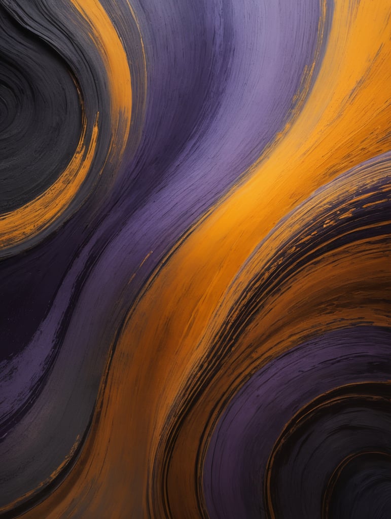 Abstract swirling patterns of lavender and golden hues blending seamlessly, creating a vibrant and dynamic visual. Use these captivating paint textures as a foundation for your brand's supporting backgrounds, exuding a sense of creativity and fluidity. The view from the top offers a unique perspective, capturing the essence of liquid movement and energy