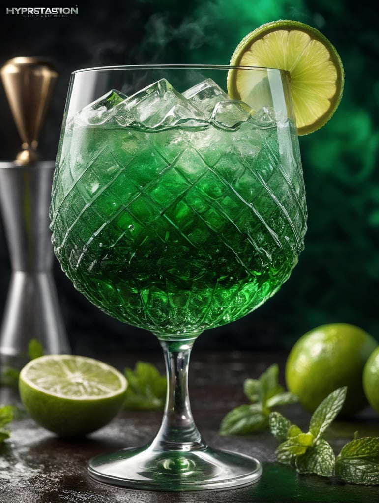 Cocktail green mist
