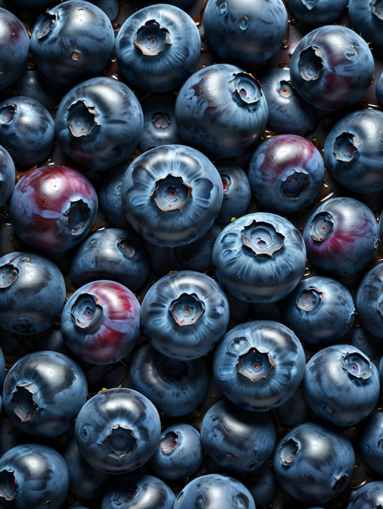 blueberry abstract background in low key