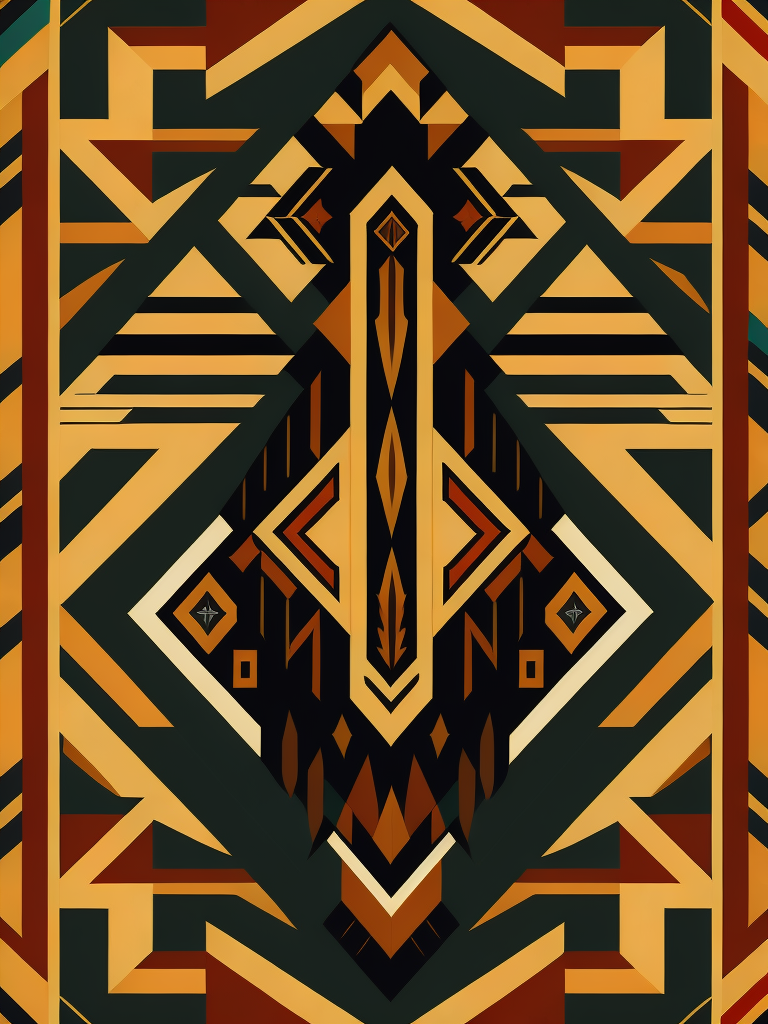 native american pattern, flat