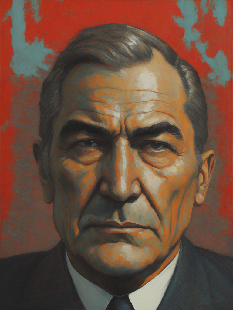 ATATURK, Painting, Portrait, USA, style of Hope Gangloff