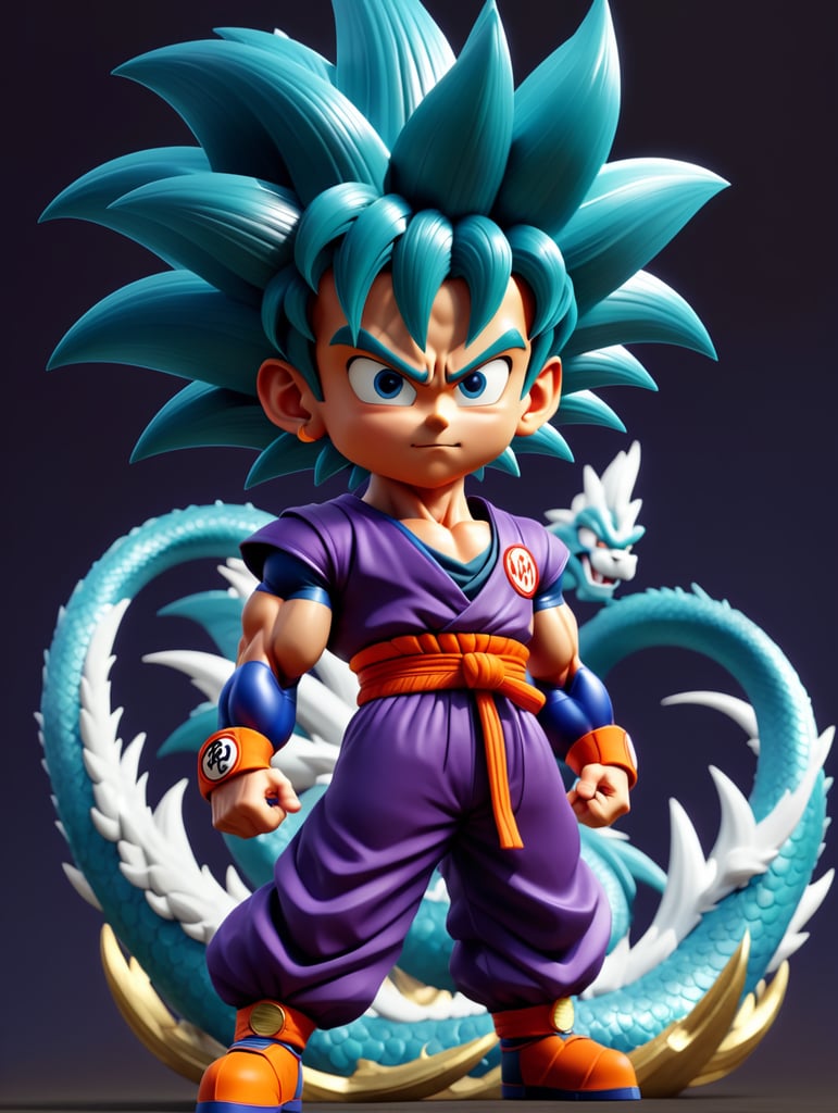 Generate dragon ball characters with powerful forms