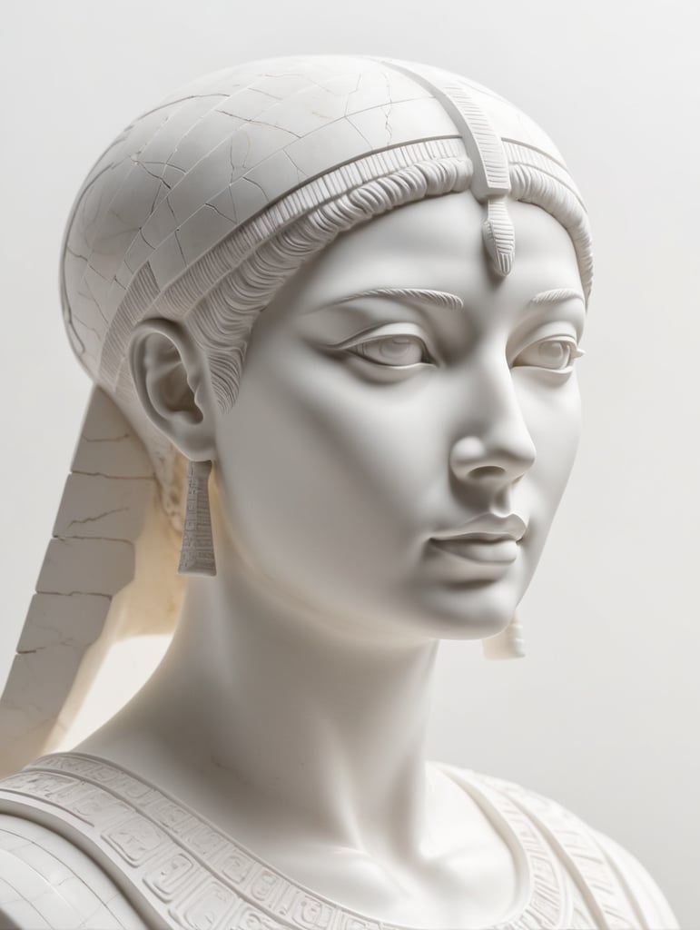 Cleopatra marble statue